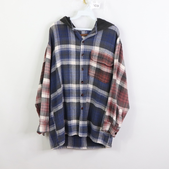 90s Flannel Hoodie Online, 58% OFF 